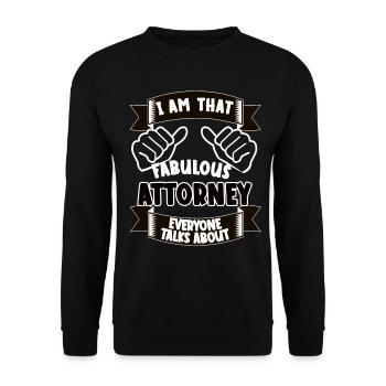 Avocat drôle de dicton idée cadeau - Sweat-shirt Unisexe - noir - Devant - Alina (178cm) & Michal (187cm)
