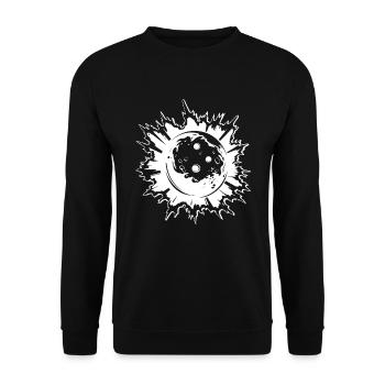 Bowling Zeichnung - Unisex Pullover - Schwarz - Vorne - Alina (178cm) & Michal (187cm)