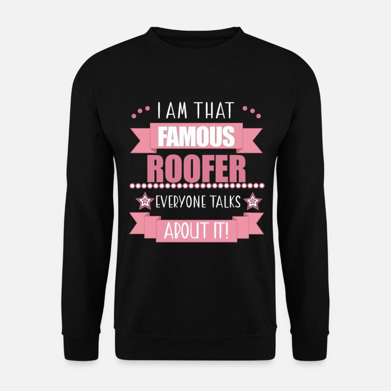 Dachdeckerin Beruf Damen Geschenk - Unisex Pullover - Schwarz