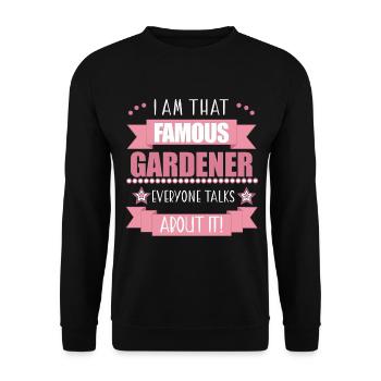 Gärtnerin Beruf Pflanzen Damen Geschenk - Unisex Pullover - Schwarz - Vorne - Alina (178cm) & Michal (187cm)