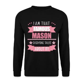 Maurerin Beruf Damen Geschenk - Unisex Pullover - Schwarz - Vorne - Alina (178cm) & Michal (187cm)