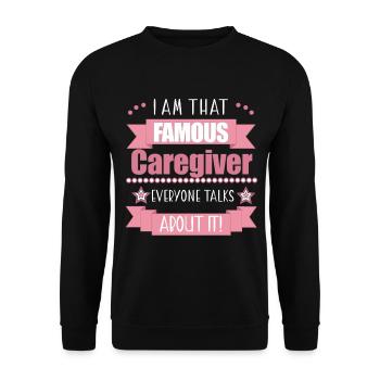 Profession d’infirmière gériatrique Cadeau pour dames - Sweat-shirt Unisexe - noir - Devant - Alina (178cm) & Michal (187cm)