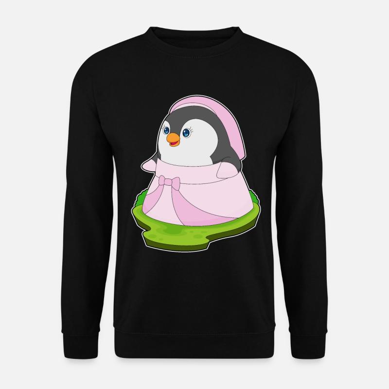 Pingouin mariée robe de mariage - Sweat-shirt Unisexe - noir