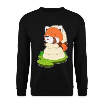 Mariage au voile de mariée Red Panda - Sweat-shirt Unisexe - noir - Devant - Alina (178cm) & Michal (187cm)
