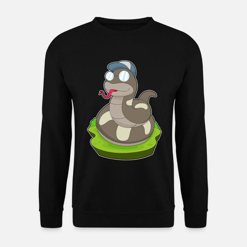 Lunettes Snake - Sweat-shirt Unisexe - noir