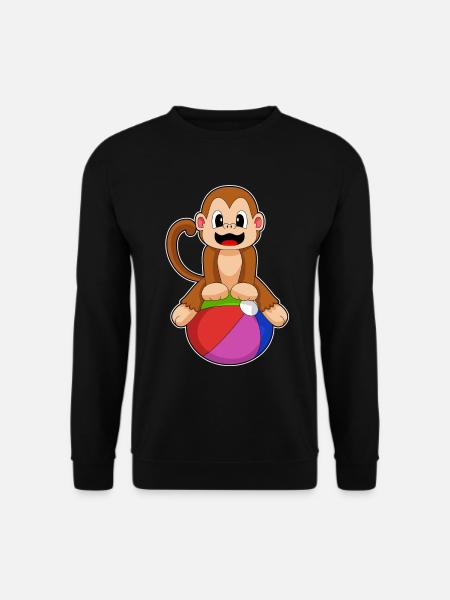 Monkey Workout Gymnastics Fitness - Unisex Sweatshirt - black