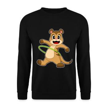 Meerkat Fitness Gymnastique Sports - Sweat-shirt Unisexe - noir - Devant - Alina (178cm) & Michal (187cm)