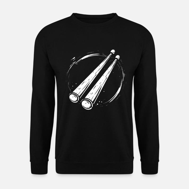 Drumsticks Sketch - Unisex Sweatshirt - black