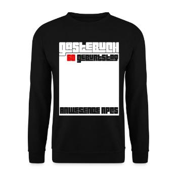 60. Geburtstag Mann Frau 60 Jahre Lustig Geschenk - Unisex Pullover - Schwarz - Vorne - Alina (178cm) & Michal (187cm)