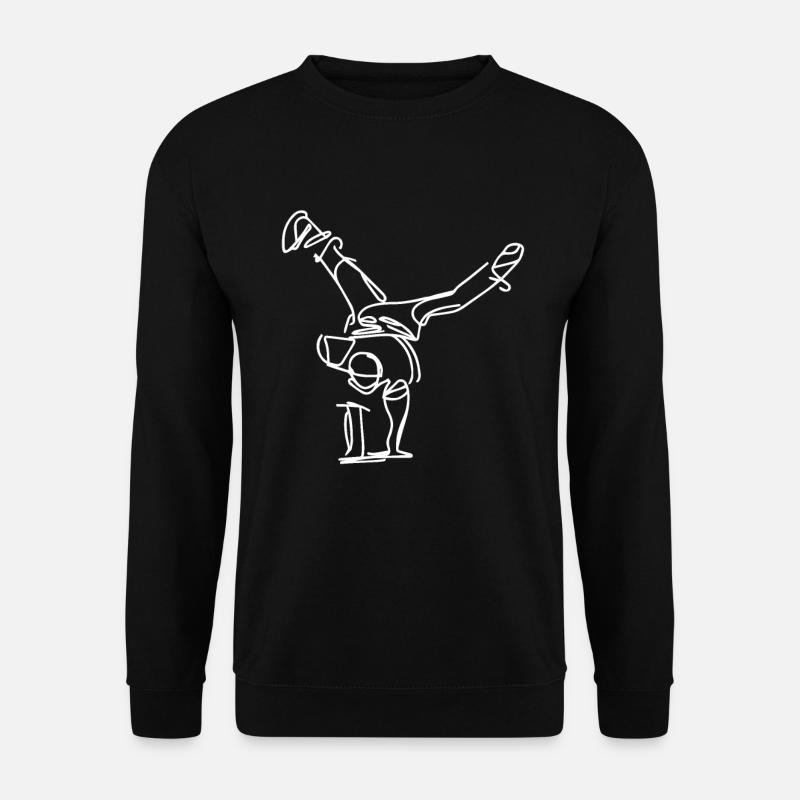 Breakdancer Drawing - Unisex Sweatshirt - black