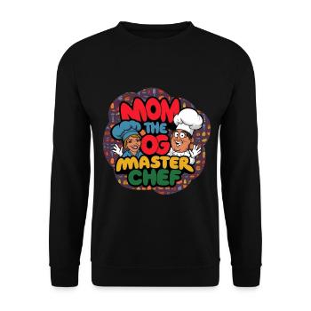 Maman chien Master Chef T-shirt - Sweat-shirt Unisexe - noir - Devant - Alina (178cm) & Michal (187cm)