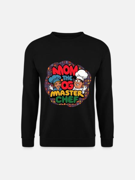 Mom Dog Master Chef T-Shirt - Unisex Sweatshirt - black