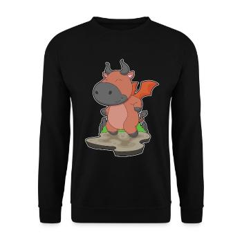 Taurus Halloween Demon - Unisex Sweatshirt - black - Front - Alina (178cm) & Michal (187cm)
