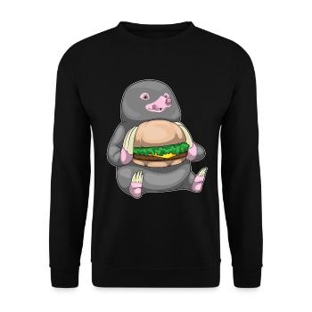 Mole Cheeseburger - Unisex Sweatshirt - black - Front - Alina (178cm) & Michal (187cm)