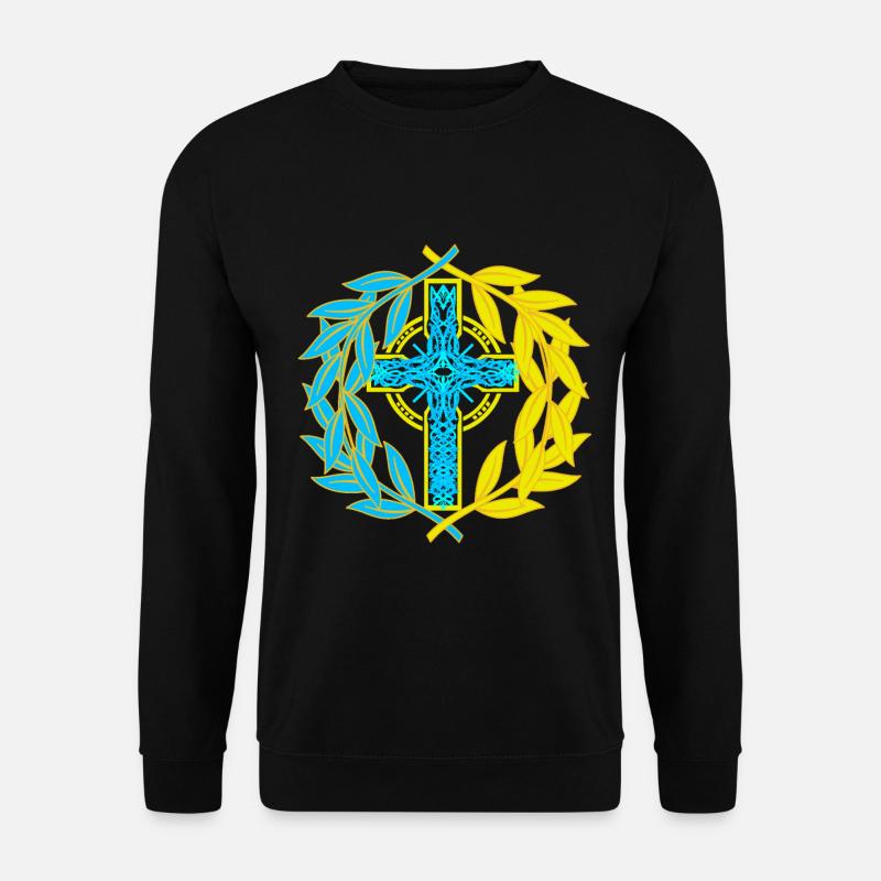 Croix Croix Crucifix - Sweat-shirt Unisexe - noir