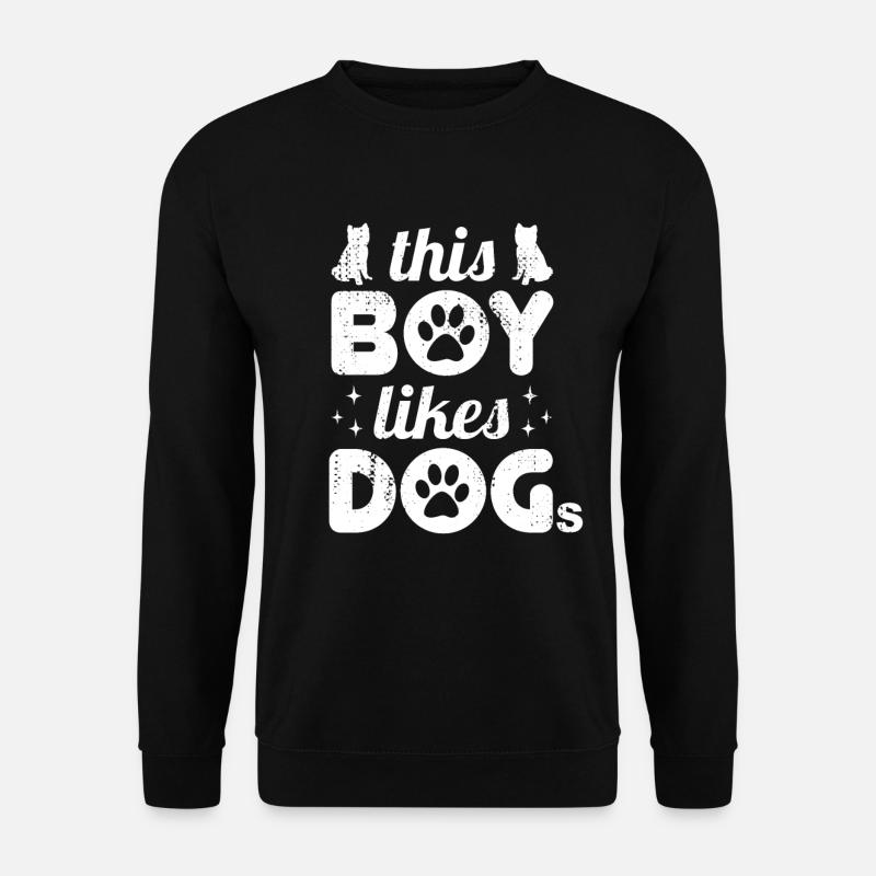Ce garçon aime les chiens - Sweat-shirt Unisexe - noir