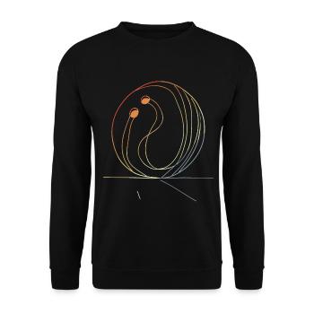 Oldschool Bowling - Unisex Sweatshirt - black - Front - Alina (178cm) & Michal (187cm)