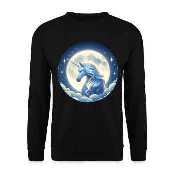 Fantaisie Licorne Chevaux Fans Licorne Amoureux - Sweat-shirt Unisexe - noir - Devant - Alina (178cm) & Michal (187cm)