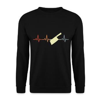 Palpitations du couperet - Sweat-shirt Unisexe - noir - Devant - Alina (178cm) & Michal (187cm)