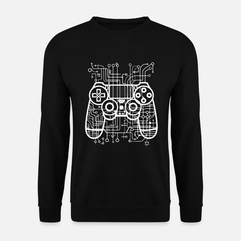 Gaming Controller Drawing - Unisex Sweatshirt - black