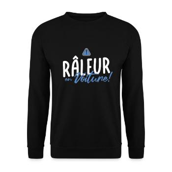 CAR SCRAPER - For those who complain while driving - Unisex Sweatshirt - black - Front - Alina (178cm) & Michal (187cm)