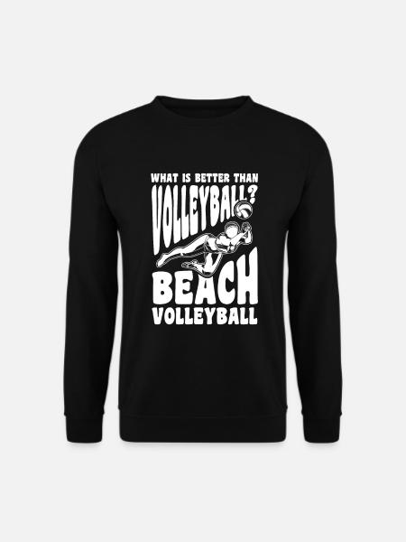 Beach volleyball player joke - Unisex Sweatshirt - black