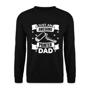 Einfach ein toller Maler Vater - Unisex Pullover - Schwarz - Vorne - Alina (178cm) & Michal (187cm)