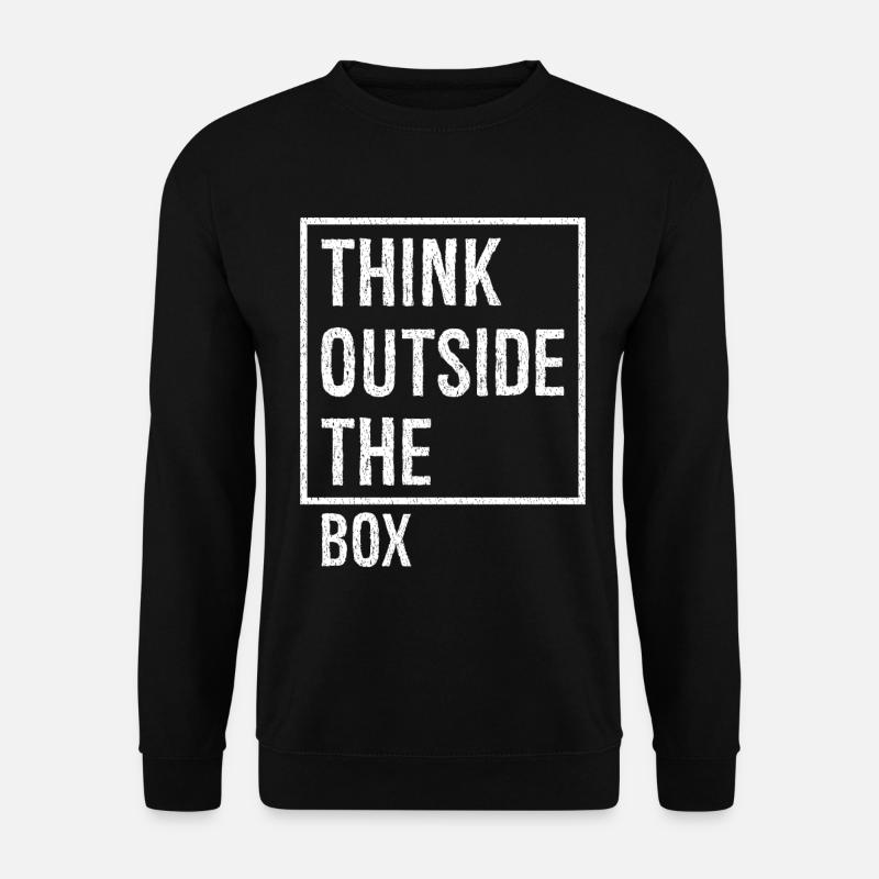 think outside the box - Unisex Sweatshirt - black