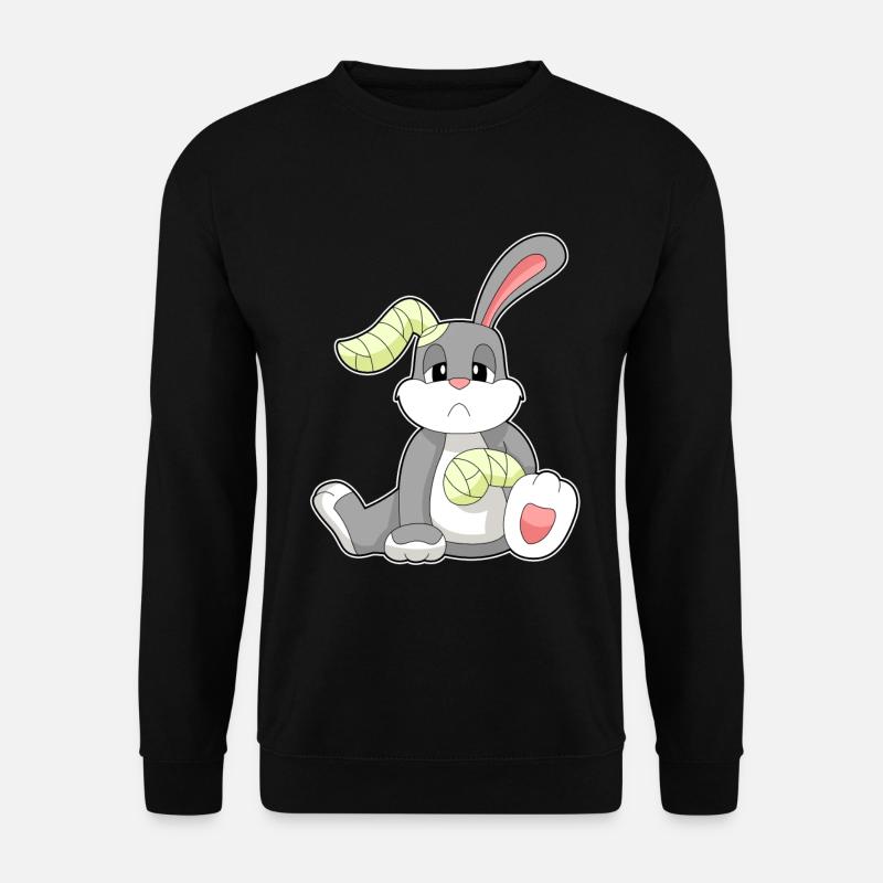 Bandage de lapin - Sweat-shirt Unisexe - noir