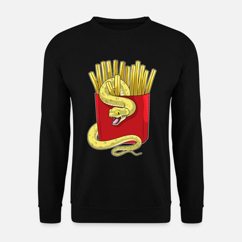 Frites serpent - Sweat-shirt Unisexe - noir