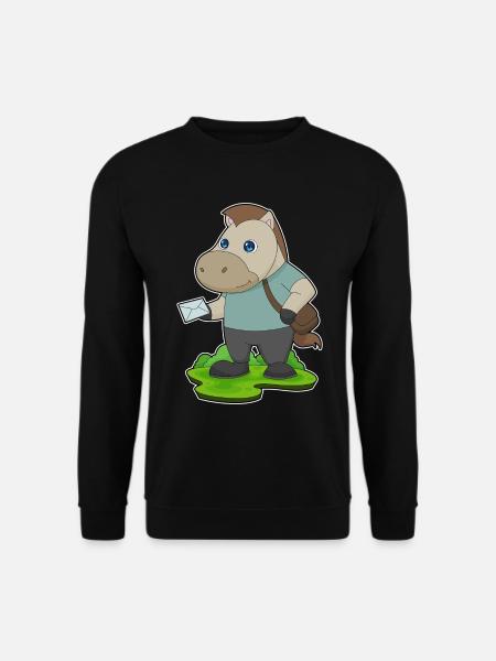 Lettre du facteur à cheval - Sweat-shirt Unisexe - noir