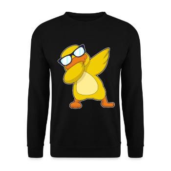 Duck Hip Hop Dance - Unisex Sweatshirt - black - Front - Alina (178cm) & Michal (187cm)