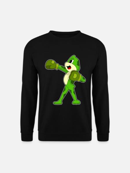 Frosch Boxer Boxhandschuhe Boxen - Unisex Pullover - Schwarz