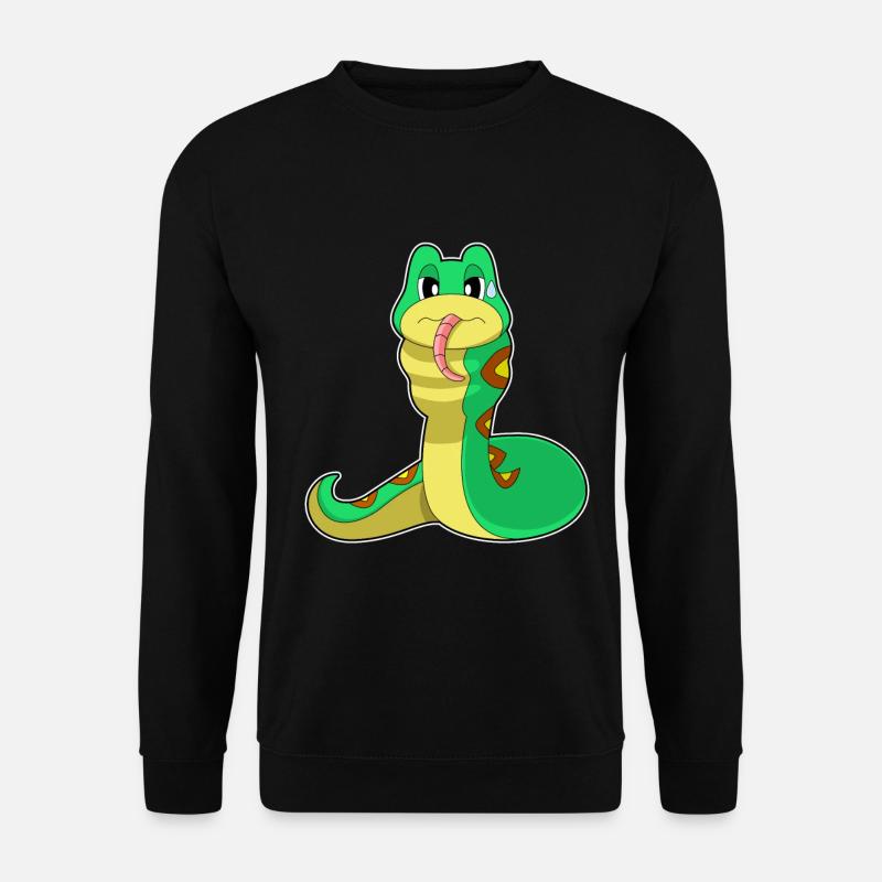 Schlange Essen - Unisex Pullover - Schwarz