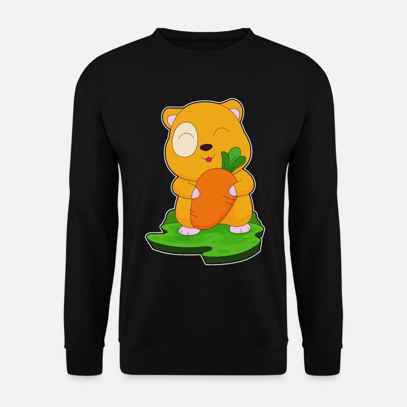 Hamster Carotte - Sweat-shirt Unisexe - noir