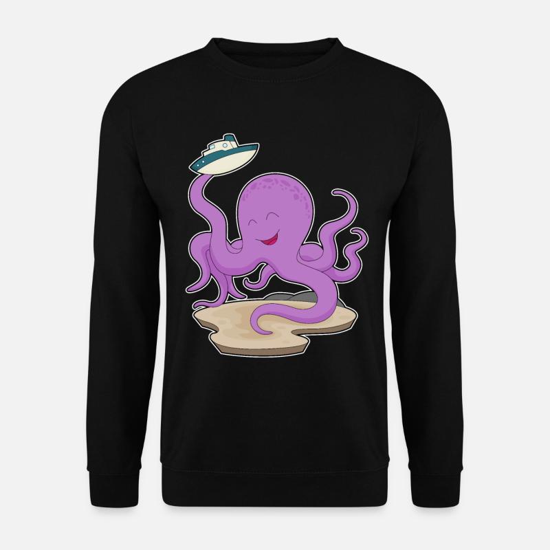 Bateau jouet Octopus - Sweat-shirt Unisexe - noir