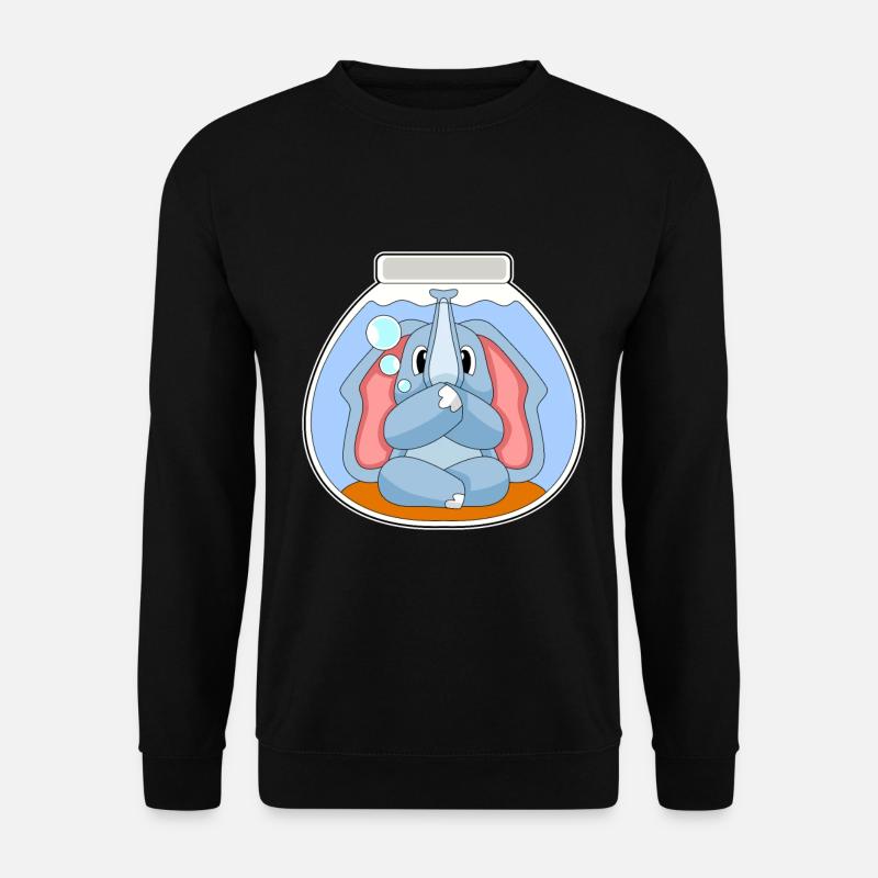 Elephant Aquarium - Unisex Sweatshirt - black