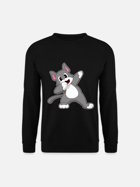 Chat Hip Hop Danse - Sweat-shirt Unisexe - noir