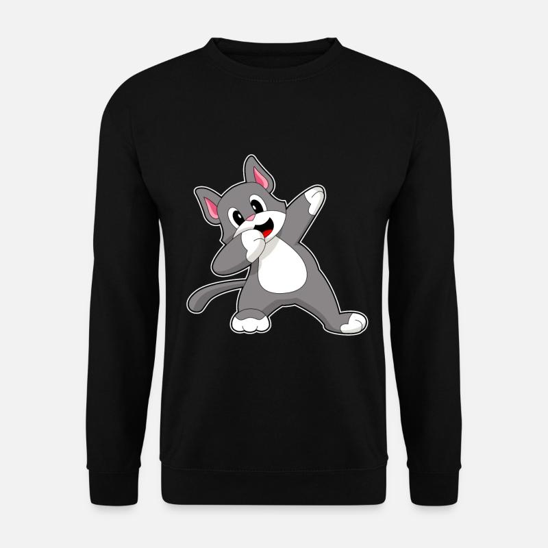 Chat Hip Hop Danse - Sweat-shirt Unisexe - noir
