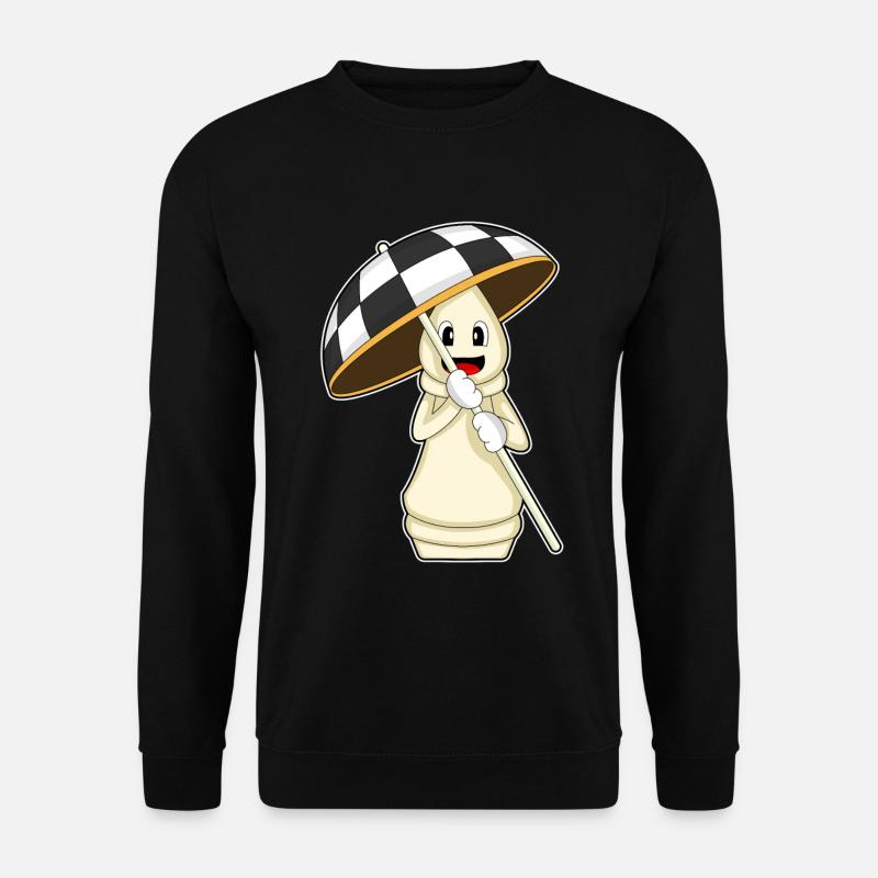Schachfigur Turm Schach - Unisex Pullover - Schwarz