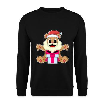 Forfait Noël ours - Sweat-shirt Unisexe - noir - Devant - Alina (178cm) & Michal (187cm)