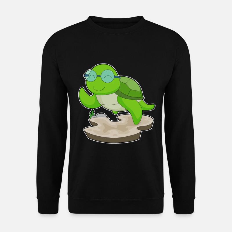 Turtle Glasses - Unisex Sweatshirt - black