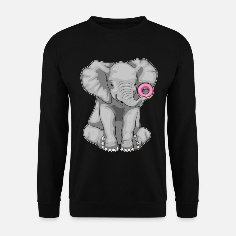 Beignet éléphant - Sweat-shirt Unisexe - noir