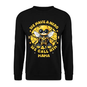 Les abeilles ont aussi des héros - Sweat-shirt Unisexe - noir - Devant - Alina (178cm) & Michal (187cm)