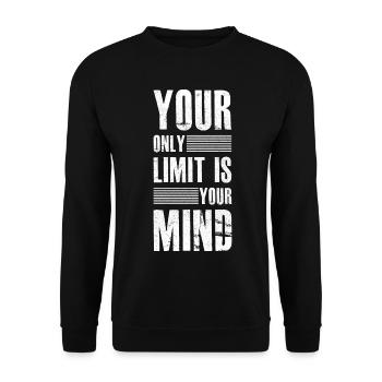 Succès Motivation et Succès cadeau slogan - Sweat-shirt Unisexe - noir - Devant - Alina (178cm) & Michal (187cm)