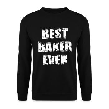 Der beste Bäcker aller Zeiten - Unisex Pullover - Schwarz - Vorne - Alina (178cm) & Michal (187cm)