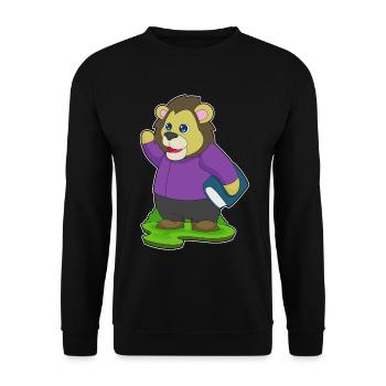 Livre Lion - Sweat-shirt Unisexe - noir - Devant - Alina (178cm) & Michal (187cm)