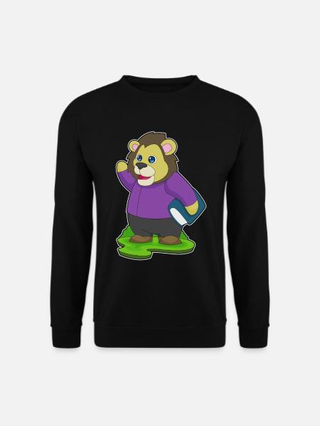 Lion Book - Unisex Sweatshirt - black