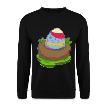Œuf de Pâques - Sweat-shirt Unisexe - noir - Devant - Alina (178cm) & Michal (187cm)