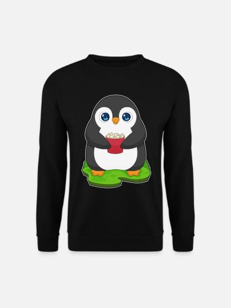 Pop-corn pingouin - Sweat-shirt Unisexe - noir